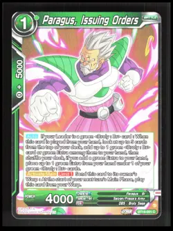 Dragon Ball Super - Paragus, Issuing Orders - BT19-091 C Battle Card CB-1-4-A-9 - Image 1