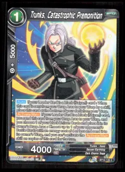 Dragon Ball Super - Trunks, Catastrophic Premonition - BT12-135 Card CB-1-2-F-5 - Image 1