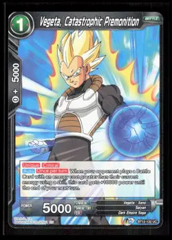 Dragon Ball Super - Vegeta, Catastrophic Premonition - BT12-132 Card CB-1-3-F-1 - Image 1