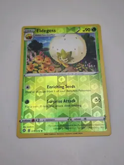 2021 Pokemon Card **Eldegoss** Shining Fates Set 015/072 Reverse Holo - Uncommon - Image 1