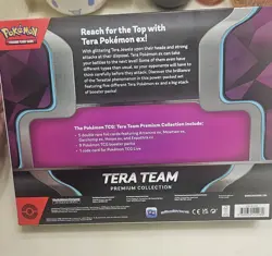 Tera Team Premium Collect Pokemon Card Set 5 Foils, 9 TCG Booster Packs Sealed - Image 2