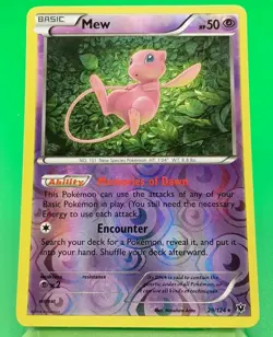 Mew - 29/124 - Pokemon 2016 Fates Collide XY Reverse Holo Rare Card NM - Image 1