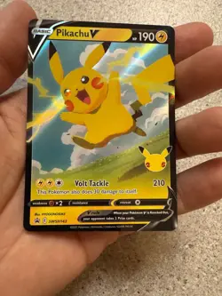 Pikachu V SWSH143 Promo Rare Pokemon Card. NM PACK FRESH - Image 2