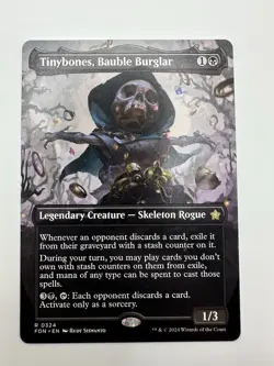 MTG TCG Tinybones, Bauble Burglar (Borderless) Foundations Regular - Image 1