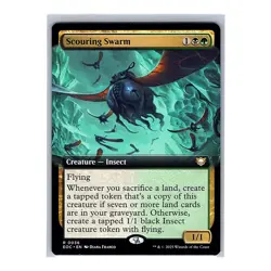Scouring Swarm #0036 Regular Extended Art Rare MTG 25 CMD: Edge of Eternities - Image 1