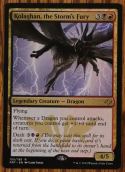 MTG Kolaghan the Storm's Fury Magic The Gathering Fate Reforged NM/Mint - Image 1
