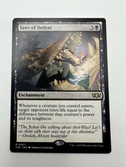 MTG TCG Jaws of Defeat Commander: Tarkir: Dragonstorm Regular - Image 1