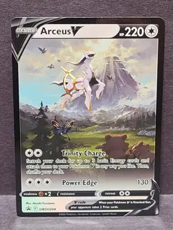 Arceus V SWSH204 SWSH Sword & Shield Black Star Promo Full Art Pokemon - Image 2