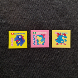 Totodile Feraligatr Croconaw Pokemon Sticker Ciao Appendix Supplement Japanese - Image 1