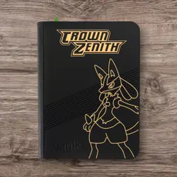 Vault X - 9 Pocket eXo-Tec Zip Binder Folder - Black Pokemon Crown Zenith - Image 1