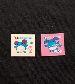 Marill Azumarill Pokemon Rare Sticker Ciao Appendix Supplement Seal Japanese - Image 1