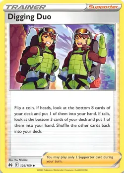 Digging Duo 126/159 Crown Zenith Pokemon 003530 - Image 1