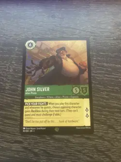 John Silver Alien Pirate Lorcana Card 82/204 the First Chapter Cold Foil - Image 1