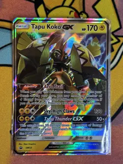 Tapu Koko GX SM33 Sun & Moon Black Star Promo Pokemon Card NM-LP - Image 1