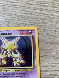 Pokemon Card TCG Alakazam 1/102 Base Set Unlimited Holo Rare Vintage WOTC - Image 4