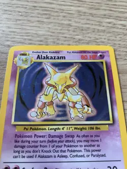 Pokemon Card TCG Alakazam 1/102 Base Set Unlimited Holo Rare Vintage WOTC - Image 5