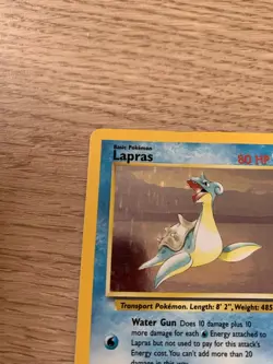 Lapras 10/62 Fossil Set Holo Rare Pokemon WOTC Card - Image 3