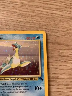 Lapras 10/62 Fossil Set Holo Rare Pokemon WOTC Card - Image 4