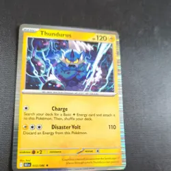 033/086 Thundurus : (Reverse Holo) Card : SV-10.5 Black Bolt : Pokemon TCG - Image 1