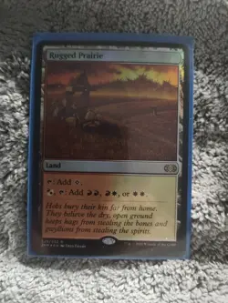 MTG ~ FOIL ~ Rugged Prairie ~ 2XM Double Masters ~ #325 Rare Land ~ English ~ NM - Image 1