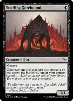 Snarling Gorehound - 105 / English / Near Mint MTG - Image 1
