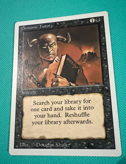 Demonic Tutor - MTG - Revised Edition - Magic the Gathering -NM - Image 1