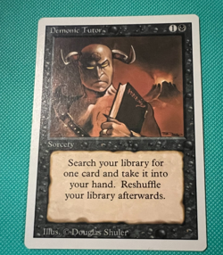 Demonic Tutor - MTG - Revised Edition - Magic the Gathering -NM - Image 2