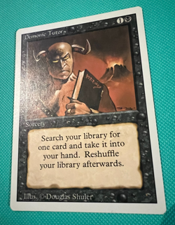 Demonic Tutor - MTG - Revised Edition - Magic the Gathering -NM - Image 3