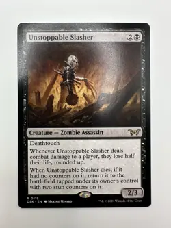 MTG TCG Unstoppable Slasher (0119) Duskmourn: House of Horror Regular - Image 1
