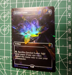 JEWELED LOTUS #702 Foil Borderless Commander Masters CMM Eng MTG Magic NM Near M - Image 1