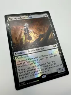 MTG TCG Unstoppable Slasher (0294) Duskmourn: House of Horror Foil - Image 3