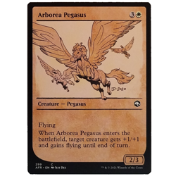 x4 Arborea Pegasus AFR MTG M/NM Playset Common White Creature Pegasus Adventures - Image 1