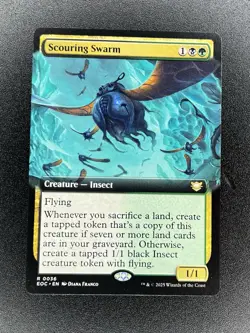 Scouring Swarm R 0036 Extended Art Regular MTG Edge Of Eternities EOC EN NM/M - Image 1