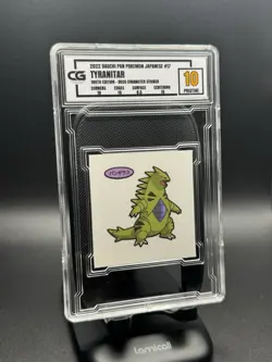 CG Pristine 10 2022 DAIICHI PAN POKEMON JAPANESE #17 TYRANITAR 195TH EDITION - Image 1