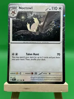 Noctowl 127/162 Temporal Forces Cosmos Holo 🌀 DOUBLE SWIRL 🌀 Pokemon TCG Promo - Image 2