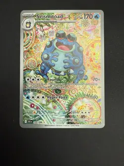 Seismitoad 105/086 2025 Black Bolt Illustration Rare Pokemon TCG NM English - Image 3