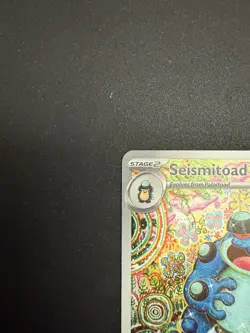 Seismitoad 105/086 2025 Black Bolt Illustration Rare Pokemon TCG NM English - Image 4