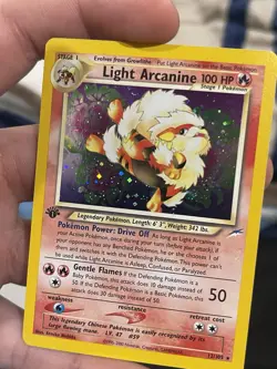Pokemon Neo Destiny Light Arcanine 1st Edition 12/105 Holo Rare NM - Image 2