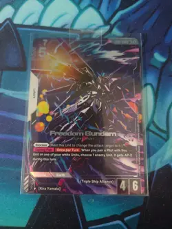 Freedom Gundam GD01-065 LR+ Alt Art GUNDAM TCG CARD GAME ENGLISH NEWTYPE RISING - Image 1