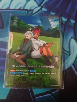 Gundam Card Game The Witch And The Bride GD01-117 R+ English Alt Art - Image 1