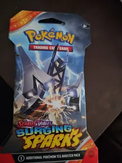 Pokemon Scarlet & Violet Surging Sparks Sealed Blister Booster Pack - Free Ship - Image 1