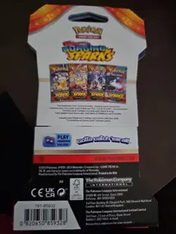 Pokemon Scarlet & Violet Surging Sparks Sealed Blister Booster Pack - Free Ship - Image 2