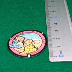 Alolan Sandshrew & Sandshrew Pokemon Manhole Type Sticker Nintendo Japanese F/S - Image 2