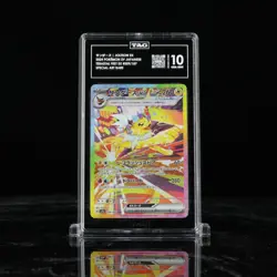 TAG 10 GEM MINT JAPANESE POKEMON 2024 JOLTEON ex 209/187 TERASTAL FESTIVAL SV8a - Image 1