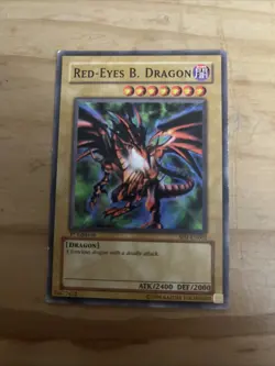 Red-Eyes B. Dragon SDJ-EN002 1st Edition YuGiOh TCG Card HP - Image 1