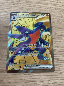 Cynthia's Garchomp EX Card 215/182 Destined Rivals Series IR Pokemon Card - Image 2