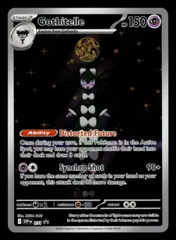 Gothitelle SVP 211 Illustration Rare White Flare Black Star Promo Pokemon Card - Image 1