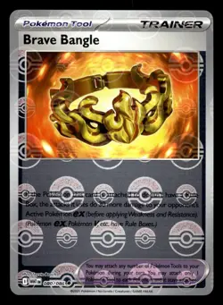 Brave Bangle 080/086 Poke Ball Reverse Holo White Flare Pokemon Card - Image 1