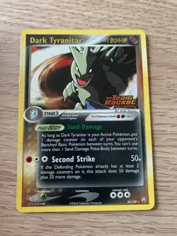 Pokemon Card Dark Tyranitar EX Team Rocket Returns 20/109 Reverse Holo Stamped - Image 2