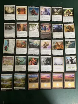 Mtg Small White Bundle: Swords To Plowshares, Wrath Of God, Retro Plains Etc - Image 1